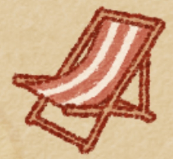 うさぎしま 海の椅子